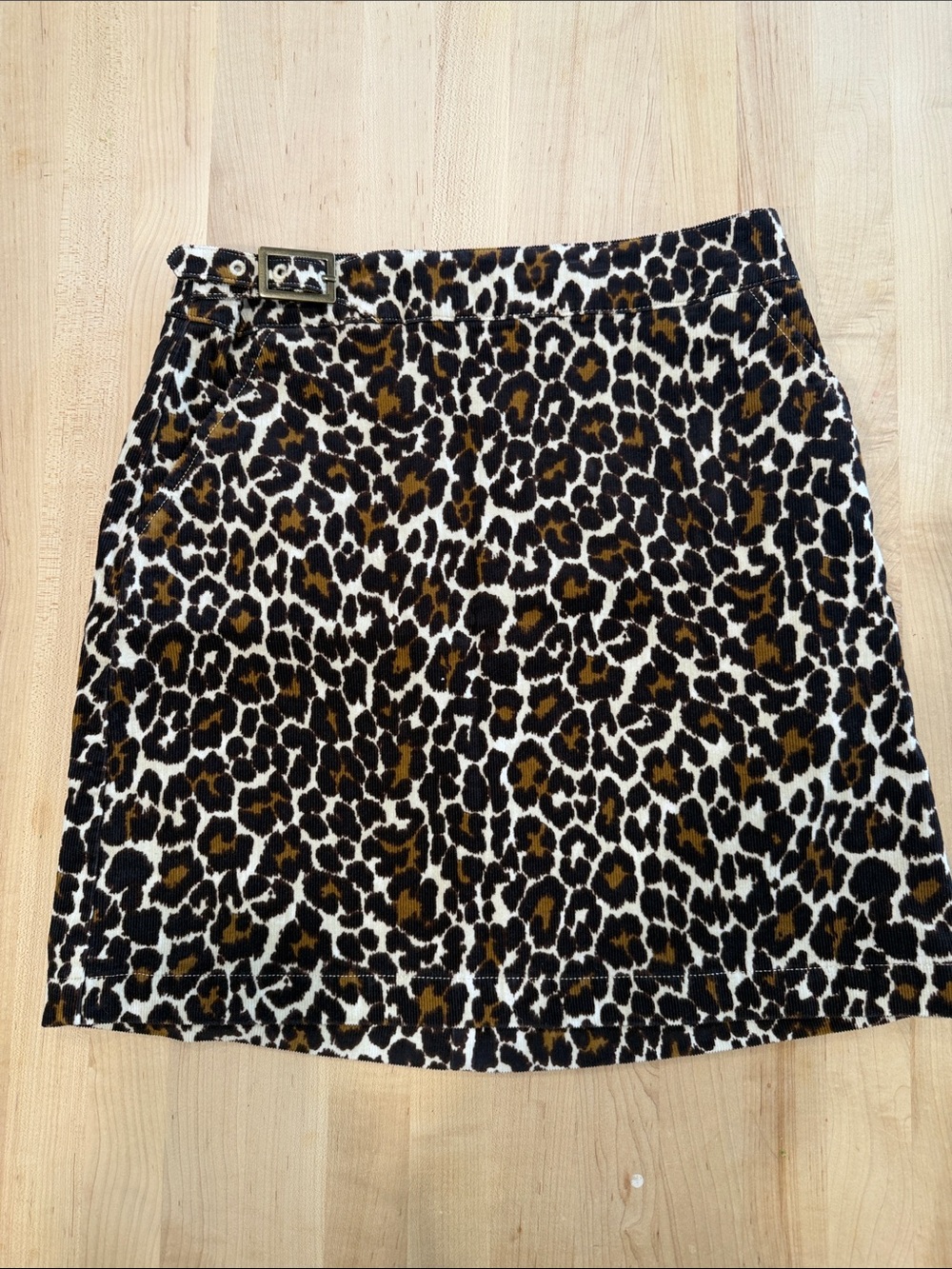 NWT - J. Crew Leopard Print Mini Skirt - Brown & White